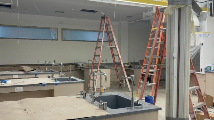 Another science lab, specifically a chemistry lab that is being worked on and finalized. (Selena Said/International Dateline)
